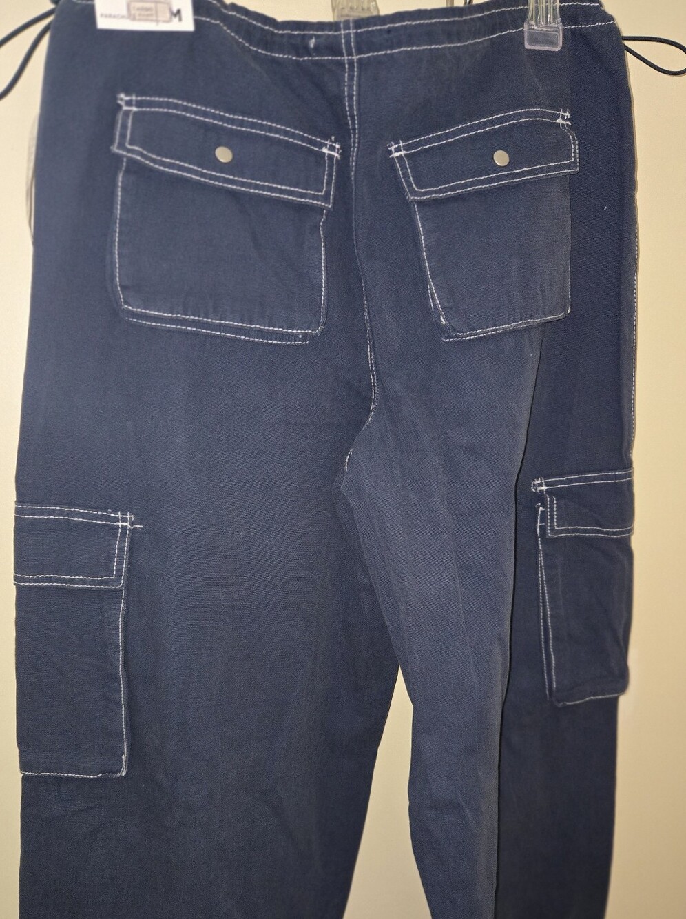 Pacsun Navy Cargo Pants with Contrast Stitching